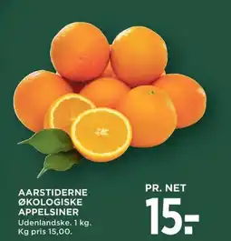Meny Aarstiderne økologiske appelsiner tilbud