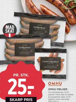 Meny Omhu pølser tilbud