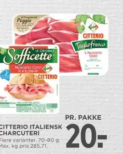 Meny Citterio italiensk charcuteri tilbud