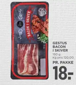 Meny Gestus bacon i skiver tilbud