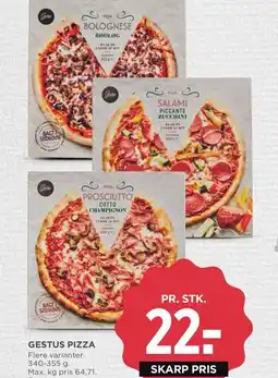 Meny Gestus pizza tilbud
