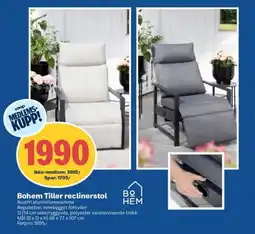 Coop Obs Bohem Tiller reclinerstol tilbud