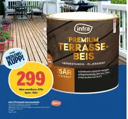 Coop Obs Infra Premium terrassebeis tilbud