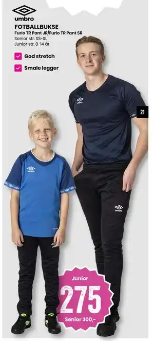 Sport Outlet FOTBALLBUKSE tilbud