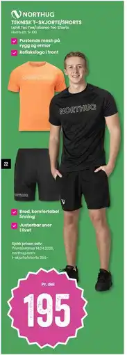 Sport Outlet TEKNISK T-SKJORTE/SHORTS tilbud