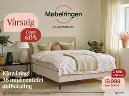 Møbelringen Svane Jubileumskontinentalseng tilbud