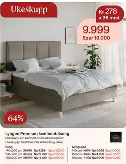 Møbelringen Lyngen Premium kontinentalseng tilbud