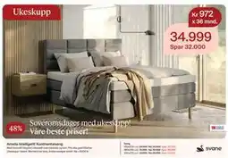 Møbelringen Amelia Intelligel Kontinentalseng tilbud