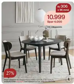 Møbelringen Filippa spisebord tilbud