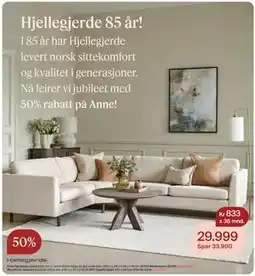 Møbelringen Anne hjørnesofa, Medlemspris tilbud