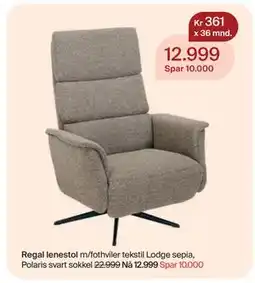 Møbelringen Regal lenestol tilbud
