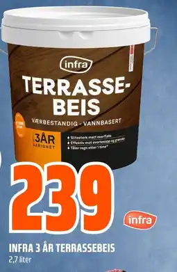 Coop Obs Infra 3 år terrassebeis tilbud