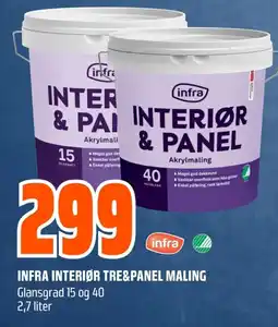 Coop Obs Infra interiør tre&panel maling tilbud