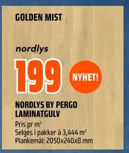 Coop Obs Nordlys by pergo laminatgulv tilbud