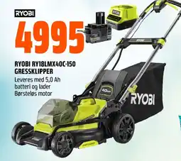Coop Obs RYOBI RY18LMX40C-150 Gressklipper tilbud