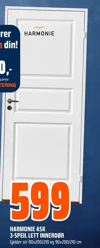 Coop Obs Harmonie ask 3-speil lett innerdør tilbud