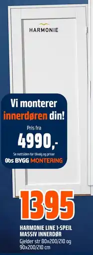 Coop Obs Harmonie line 1-speil massiv innerdør tilbud