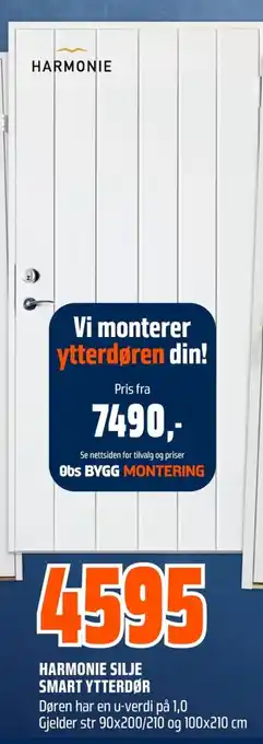 Coop Obs Harmonie silje smart ytterdør tilbud