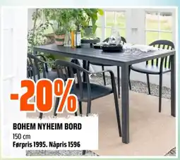 Coop Obs Bohem nyheim bord tilbud