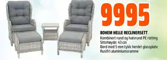 Coop Obs Bohem helle reclinersett tilbud