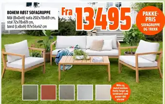Coop Obs Bohem røst sofagruppe tilbud