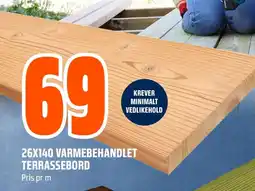 Coop Obs 26x140 Varmebehandlet terrassebord tilbud