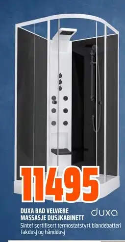 Coop Obs Duxa bad velvære massasje dusjkabinett tilbud