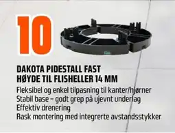 Coop Obs Dakota pidestall fast høyde til flisheller tilbud