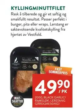 Jacobs KYLLINGMINUTTFILET tilbud