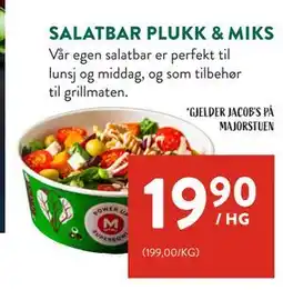 Jacobs SALATBAR PLUKK & MIKS tilbud
