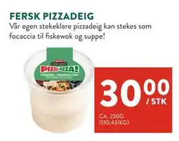 Jacobs FERSK PIZZADEIG tilbud