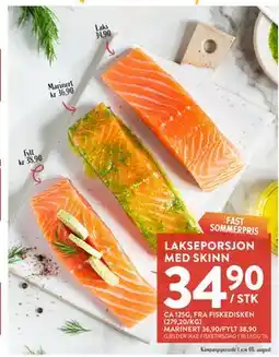 Jacobs LAKSEPORSJON MED SKINN tilbud