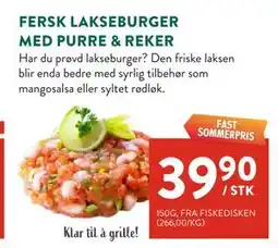 Jacobs FERSK LAKSEBURGER MED PURRE & REKER tilbud