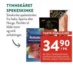 Jacobs TYNNSKÅRET SPEKESKINKE tilbud