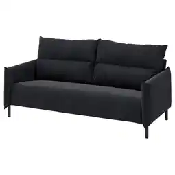 IKEA Mannarp 3-seters sofa, Saxemara blåsvart tilbud
