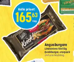 Eurocash LINDSTRÖMS Angusburgare tilbud