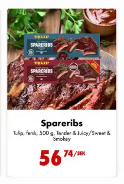 Nordby Supermarket TULIP Spareribs tilbud