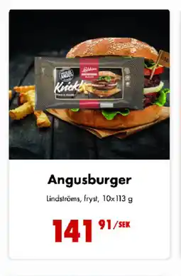 Nordby Supermarket LINDSTRÖMS Angusburger tilbud