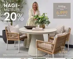 Fagmøbler spisebord Ø120 cm tilbud