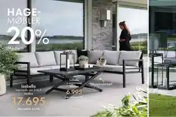 Fagmøbler Isabella hjørnesofa stor 2-hj-3 tilbud