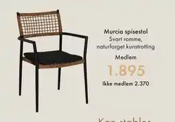 Fagmøbler Murcia spisestol tilbud