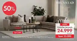 Fagmøbler Choice høy hjørnesofa tilbud