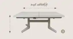 Fagmøbler Judson uttrekksbord kalk tilbud