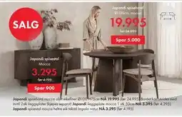 Fagmøbler Japandi spisebord tilbud