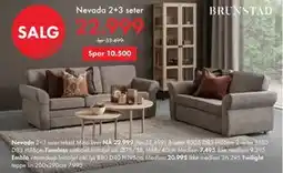Fagmøbler Nevada 2+3 seter tilbud