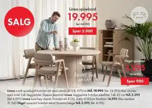 Fagmøbler Linea spisebord tilbud