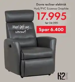 Fagmøbler Dovre recliner elektrisk tilbud