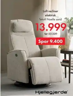 Fagmøbler Loft recliner elektrisk tilbud