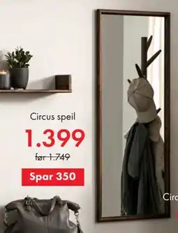 Fagmøbler Circus speil tilbud