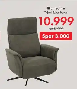 Fagmøbler Silius recliner tilbud